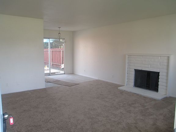 Living room with fireplace