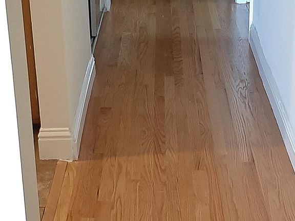 Hall way to the master bedroom and the two remaining bedrooms