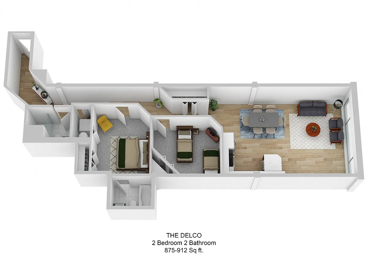 Floor plan Delco