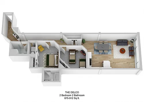 Floor plan Delco