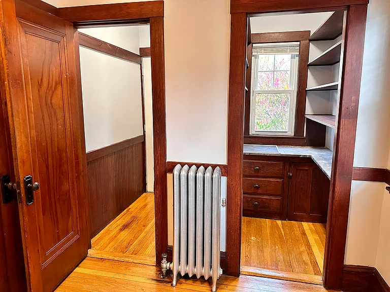 Kitchen with back door hall & pantry
