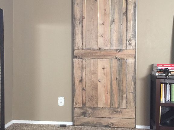 Barn door to master bath