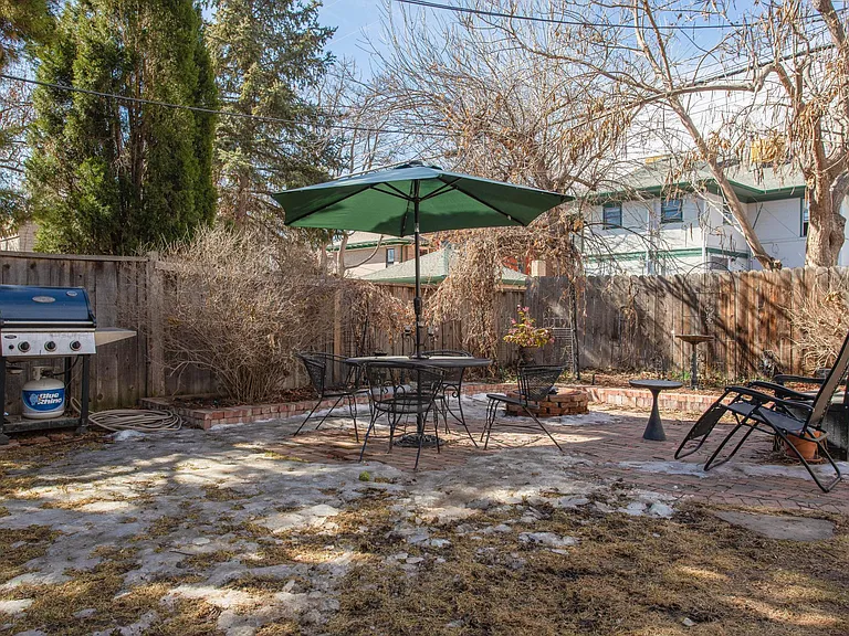 Shared backyard area