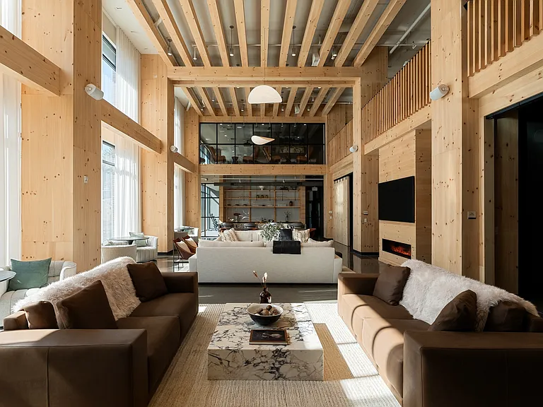 Resident Lounge Area & Fireplace