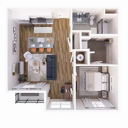 Floor plan Moore's Edge-1F