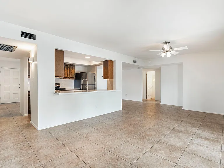 Dining Room Looking at Kitchen and Living Room