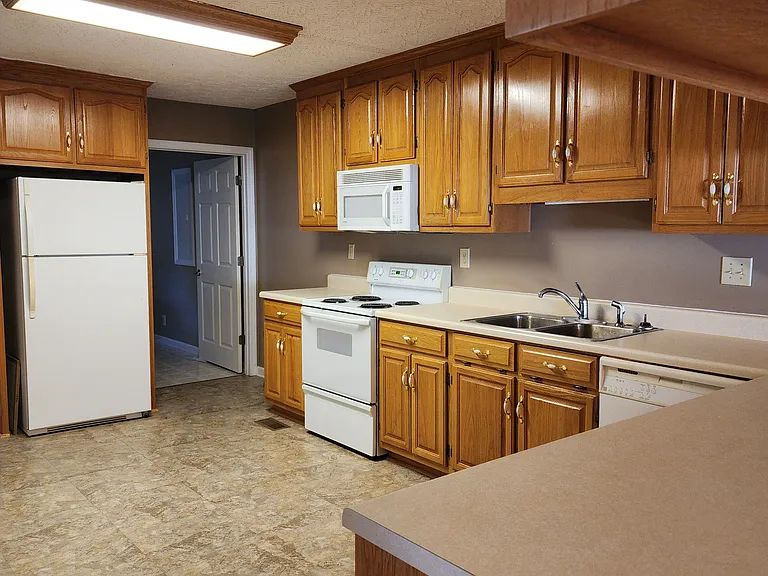 Kitchen viewed from front room
