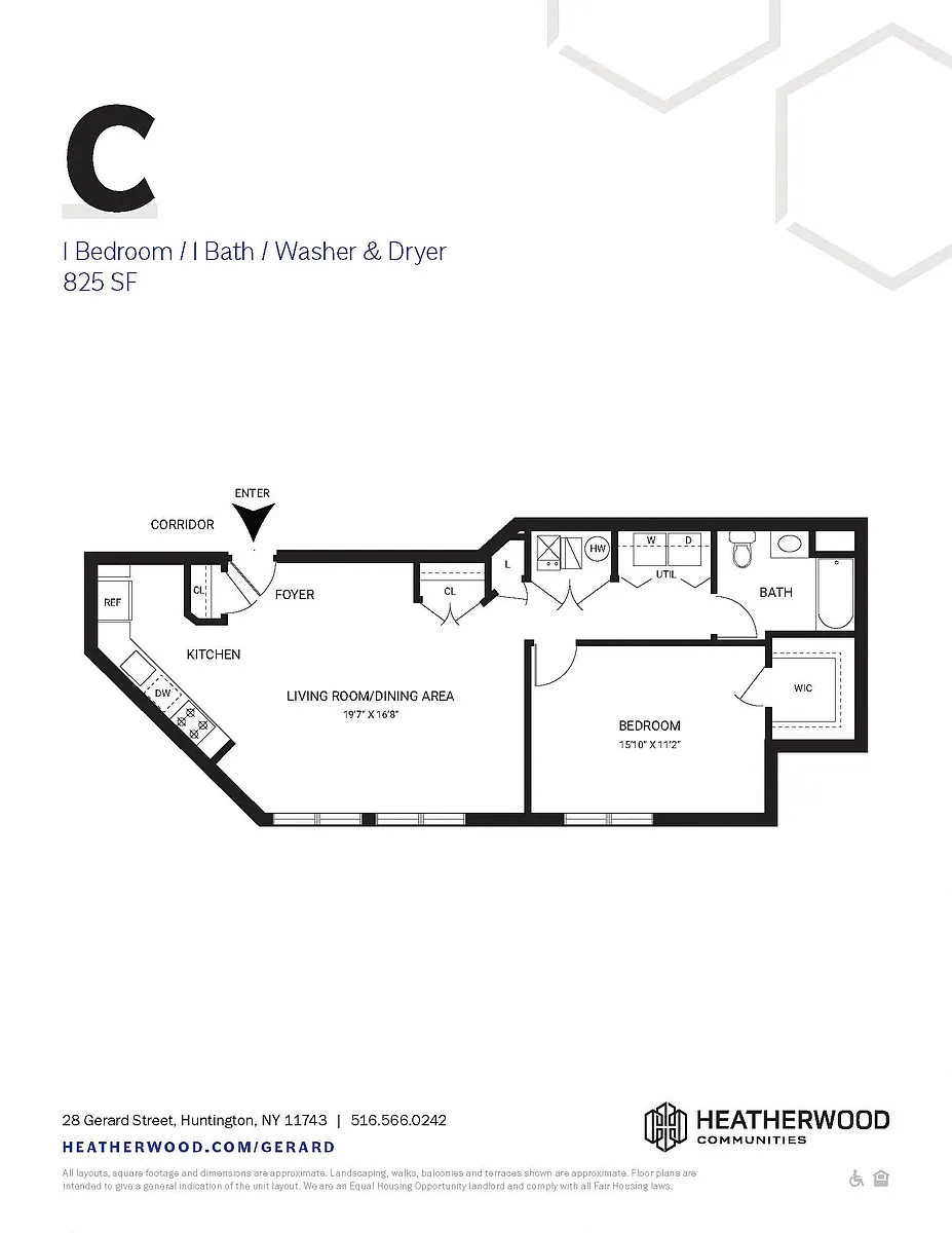 Floor plan Unit C and J