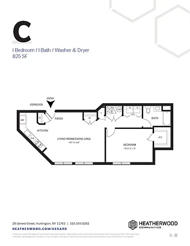Floor plan Unit C and J