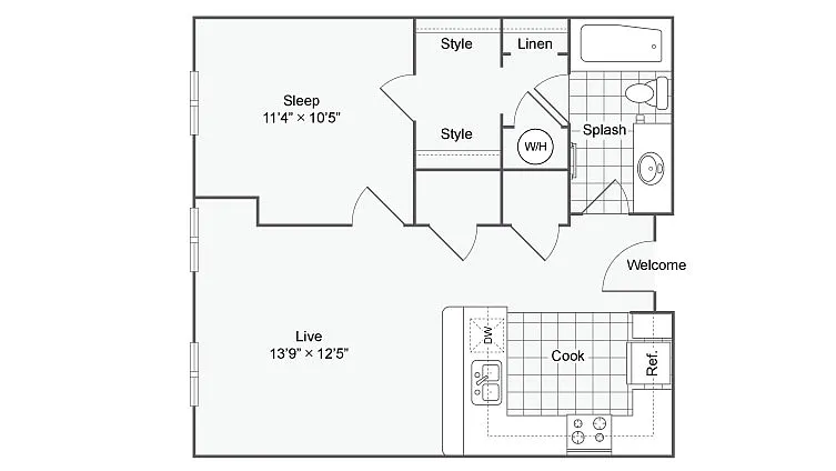 Floor plan A201