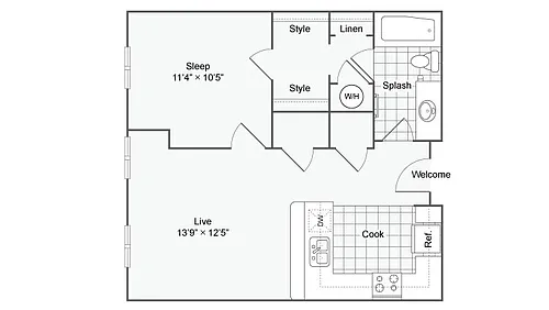 Floor plan A201