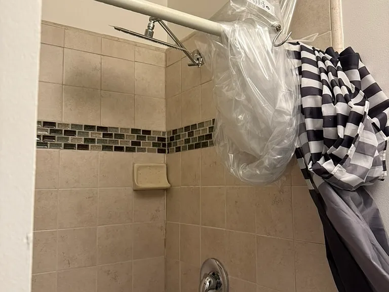 Bathroom, rainshower head