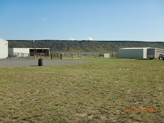 Barn, Corrals and Hay Shed