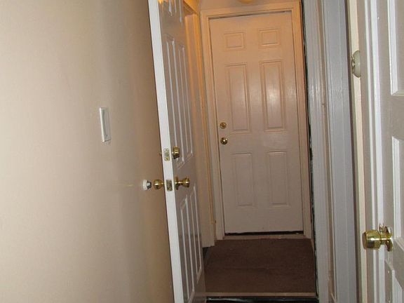 Hallway leading to bathroom