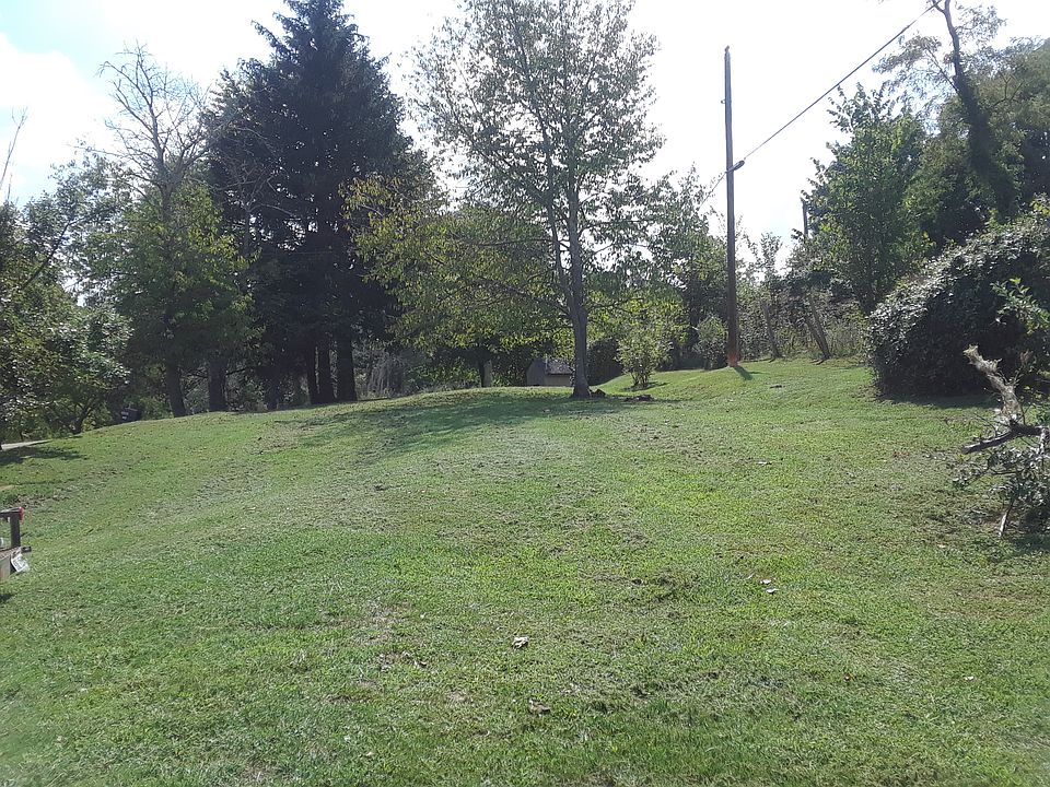 Yard by garage