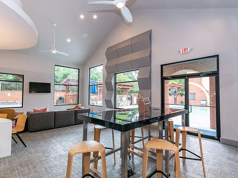 Resident Lounge with Media and Coffee Station