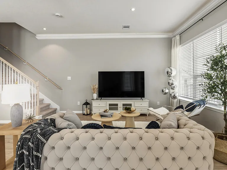 Living Room with Natural Lighting (Plan 4201)