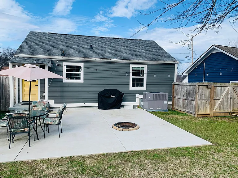 Backyard and patio
