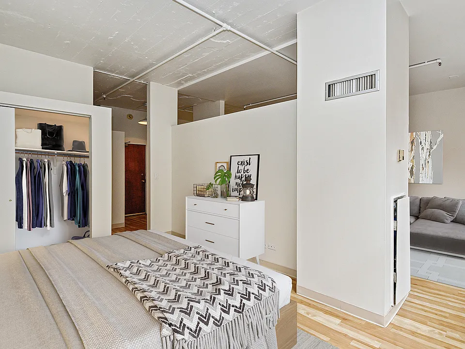 Stout living room separate from sleeping area
