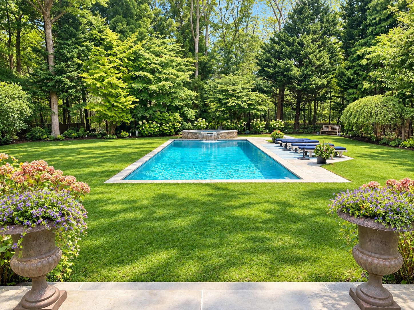  Beautiful spacious backyard - pool w/ spa