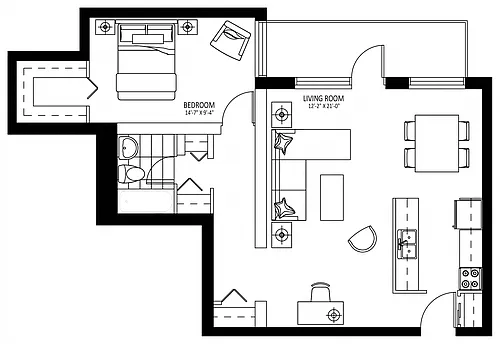 Floor plan 901