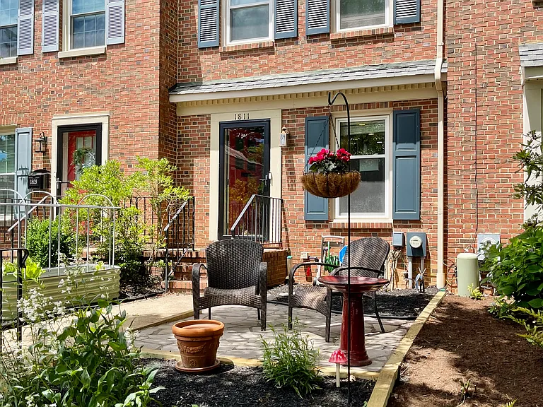 Installed in 2026, the patio is shaded most of the day, so it's perfect for meals or a glass of wine at the end of the work day.