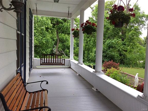 Beautiful front porch with swing!