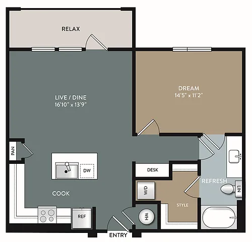 Floor plan Delilah - A4