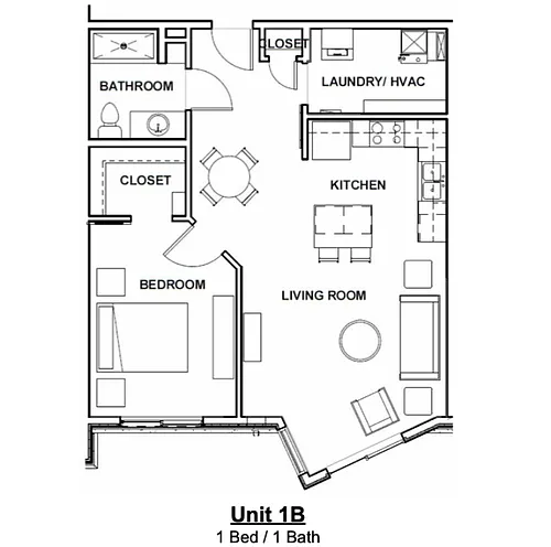 Floor plan 1B-C