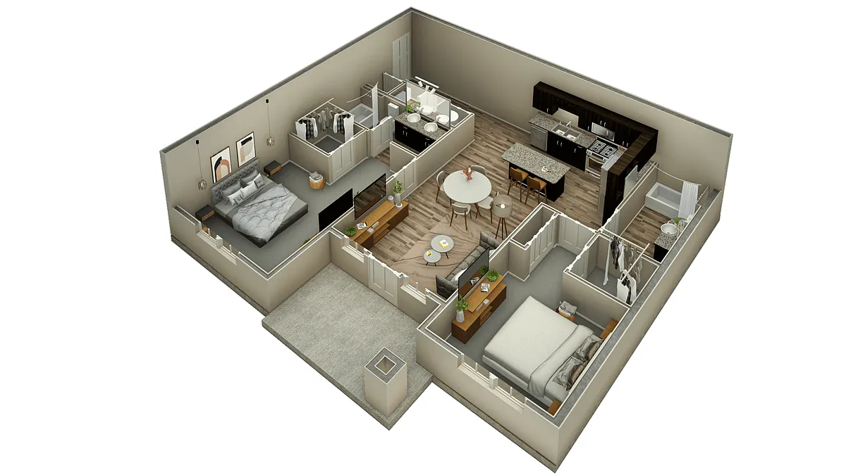 Floor plan Studio Haven Summit