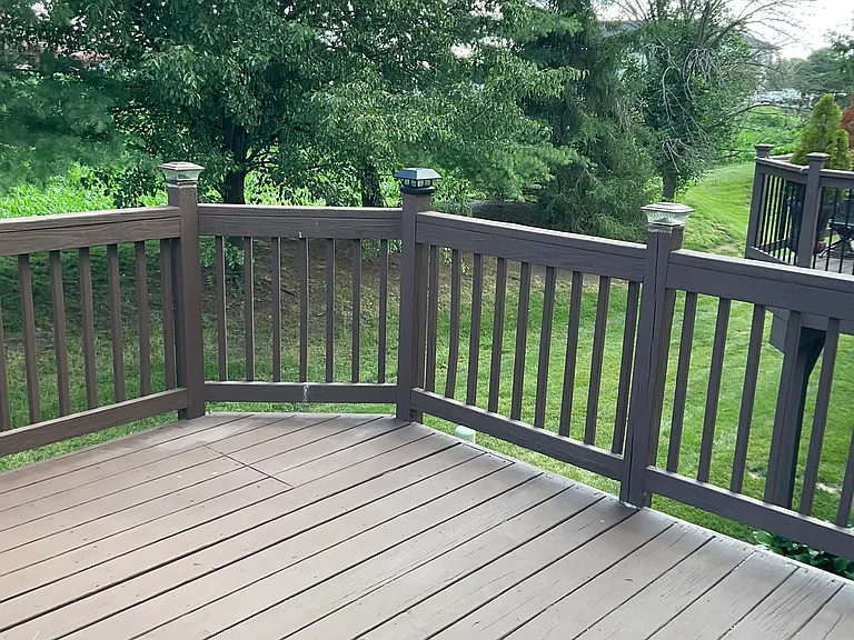 Deck off kitchen viewing right