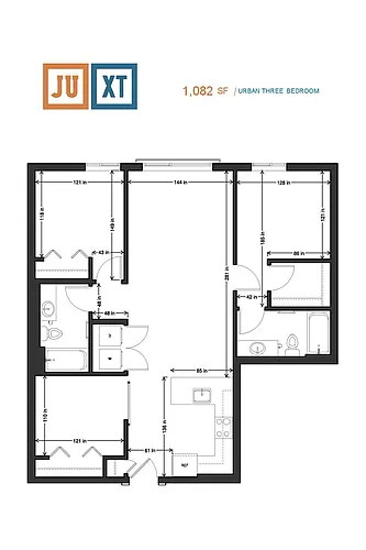 Floor plan Urban 3x2