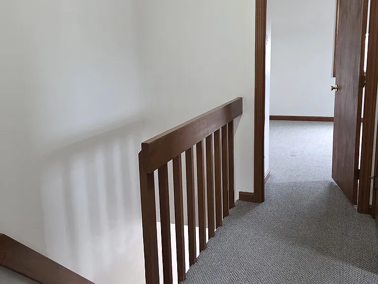 Second floor has the two bedrooms and full bath.
