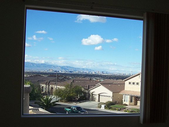 Spectacular view from Master Bedroom windows, entire mountain and strip view