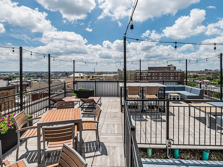 Rooftop deck with grills