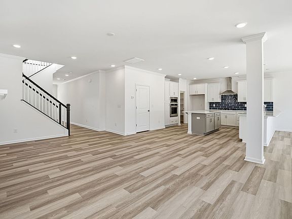 The open concept main level of the Sterling at Wendell Falls.