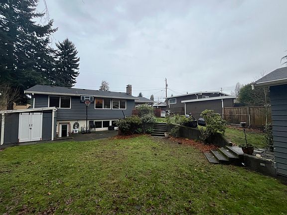 Large backyard.
