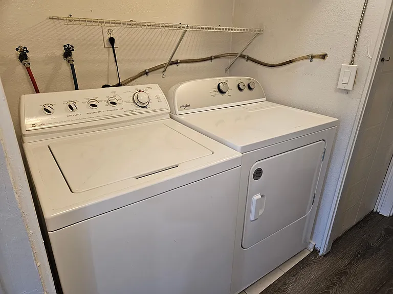 Washer and Dryer Area