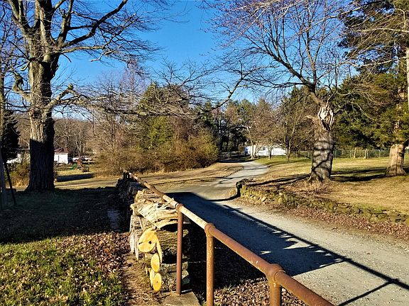 Home is accessed via private lane