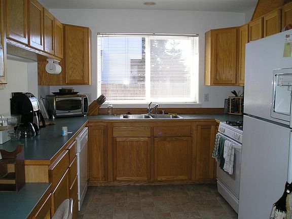 Galley style kitchen for easy prep work