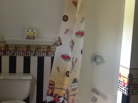 Full bath closet upstairs