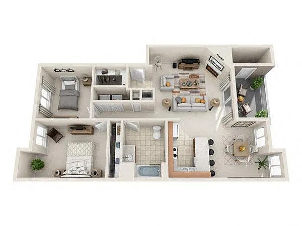 Floor plan 2 Bedroom