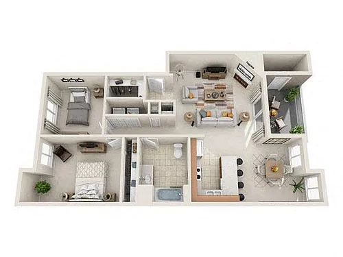 Floor plan 2 Bedroom