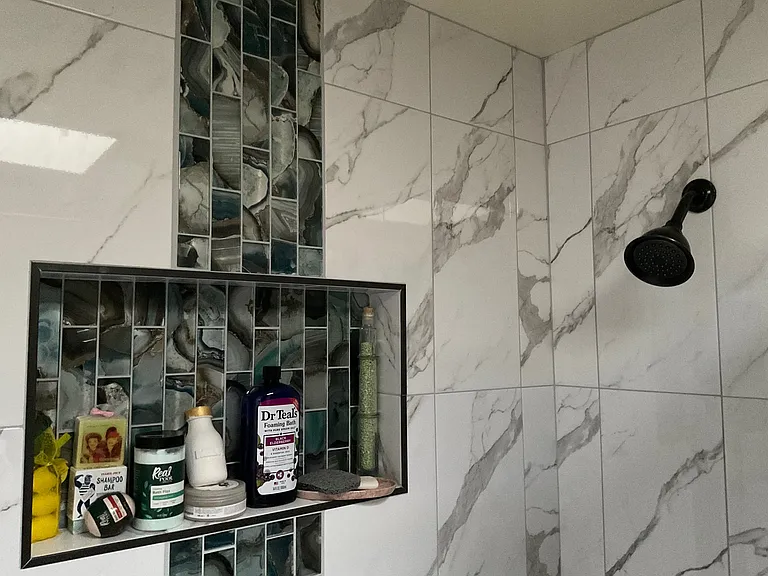 NEW TILE BATHROOM
