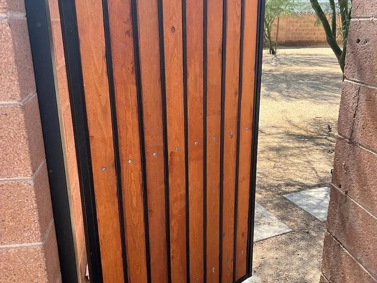 Backyard gate to alley