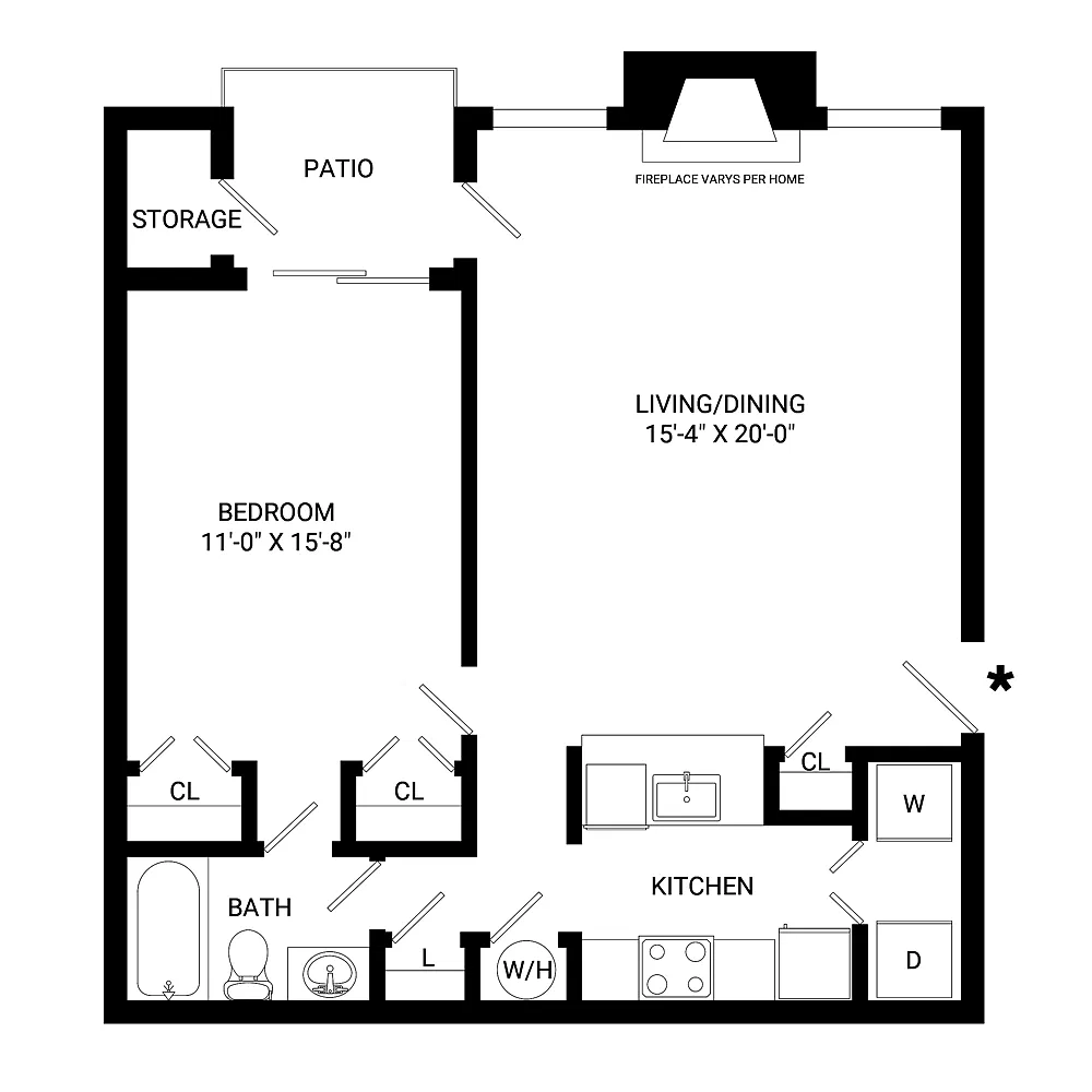 Floor plan Addison 1