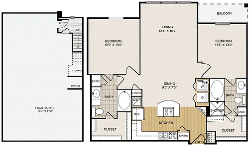 Floor plan B1 Garage
