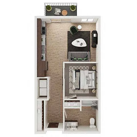 Floor plan The Galley ADA