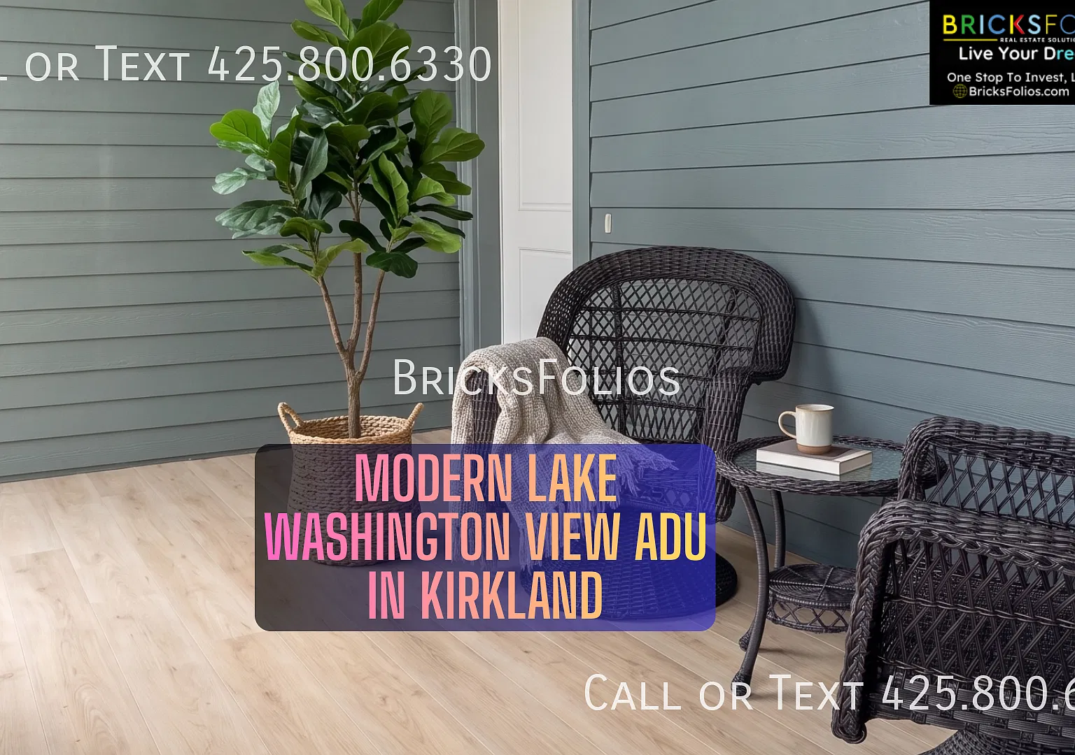 Fully Furnished 2 Bed Kirkland Home with A/C & Garage Parking — Photo 1