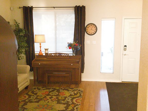 front door and sitting room